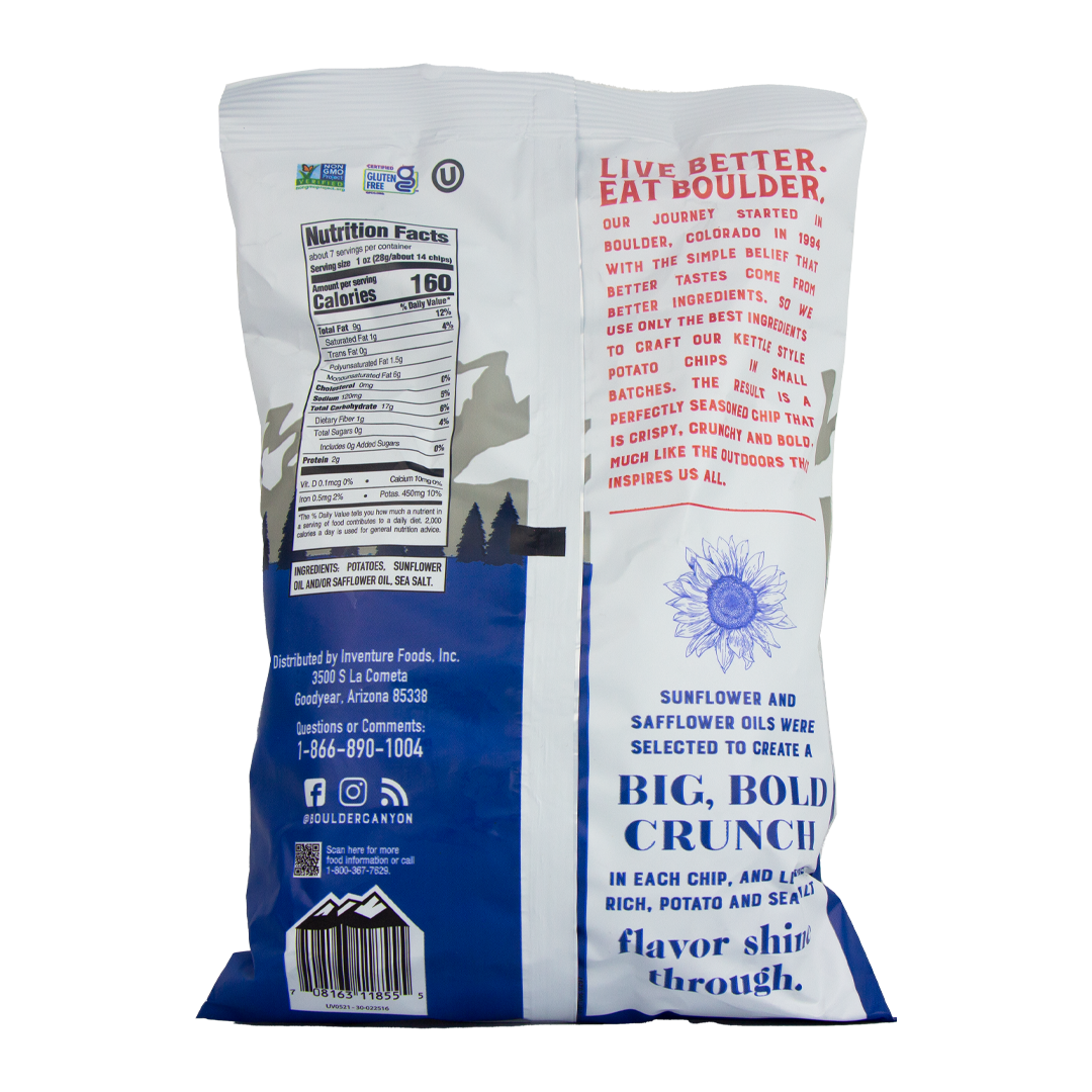 Boulder Canyon - Classic Sea Salt - Kettle Style Chips (6.5 oz)