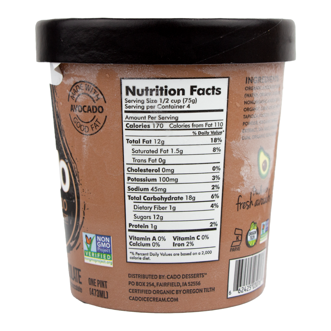 Cado - Deep Dark Chocolate (1 pint) (Store Pick - Up Only)