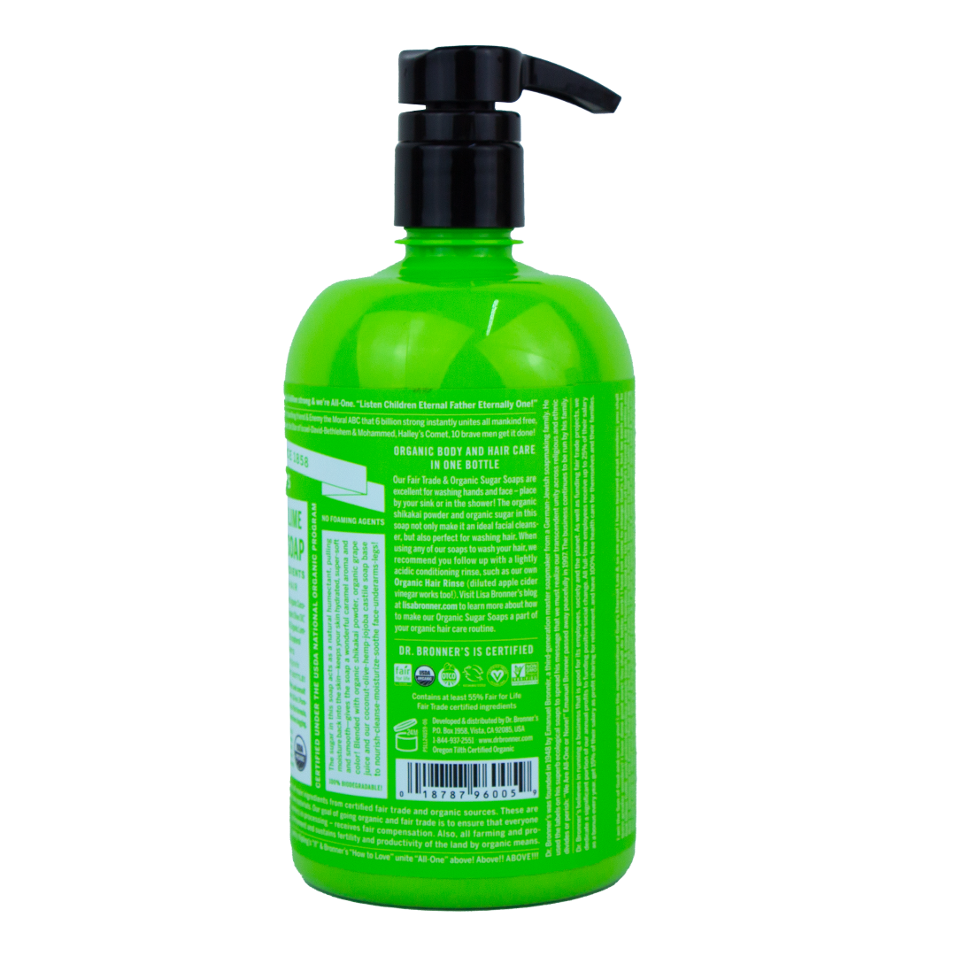 Dr. Bronner's - 4 in 1 - Lemongrass Lime Sugar Soap - (24 oz)