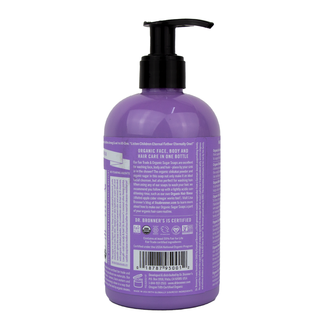 Dr. Bronner's - 4 in 1 - Lavender Sugar Soap - (12 oz)