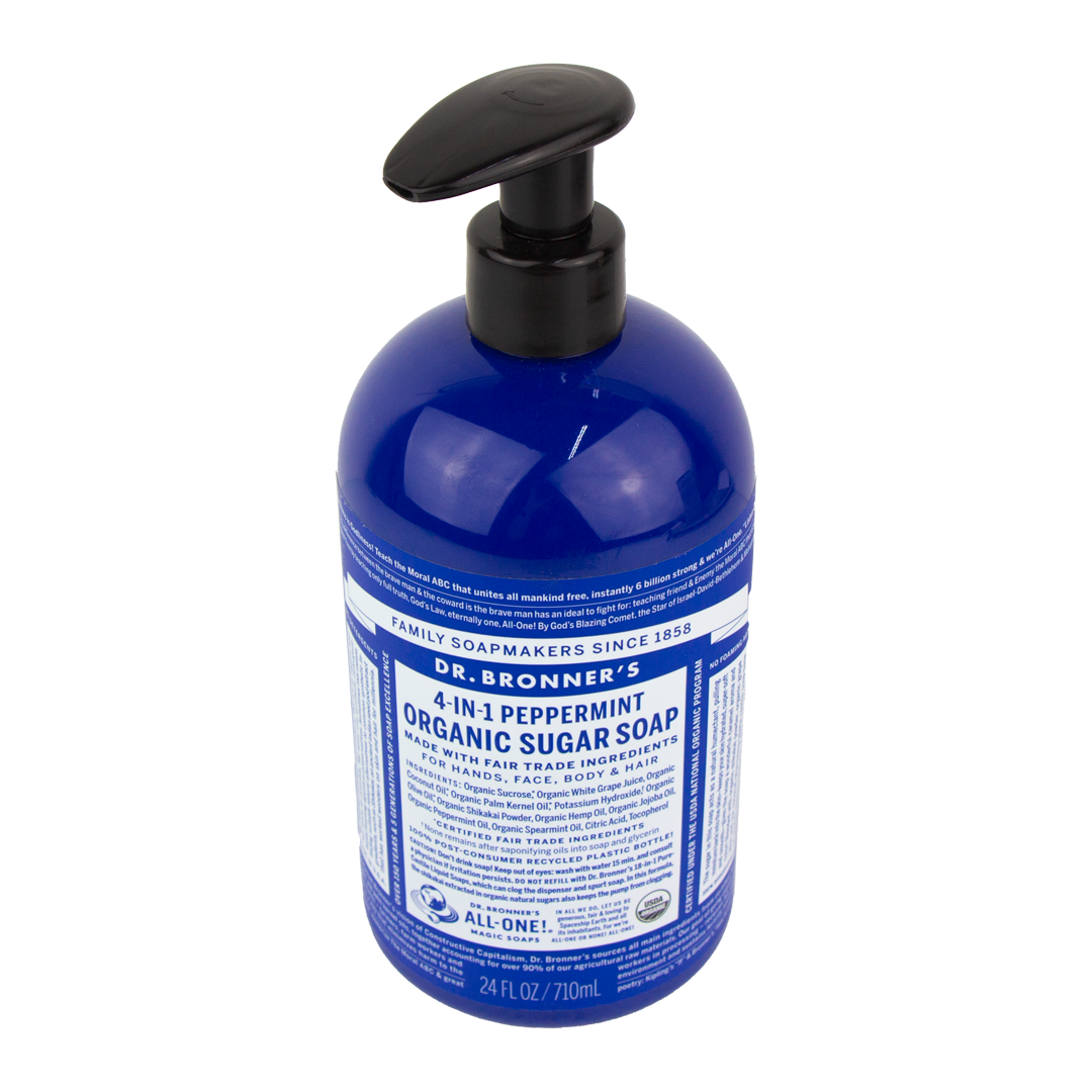 Dr. Bronner's - 4 in 1 - Peppermint Sugar Soap - (24 oz)