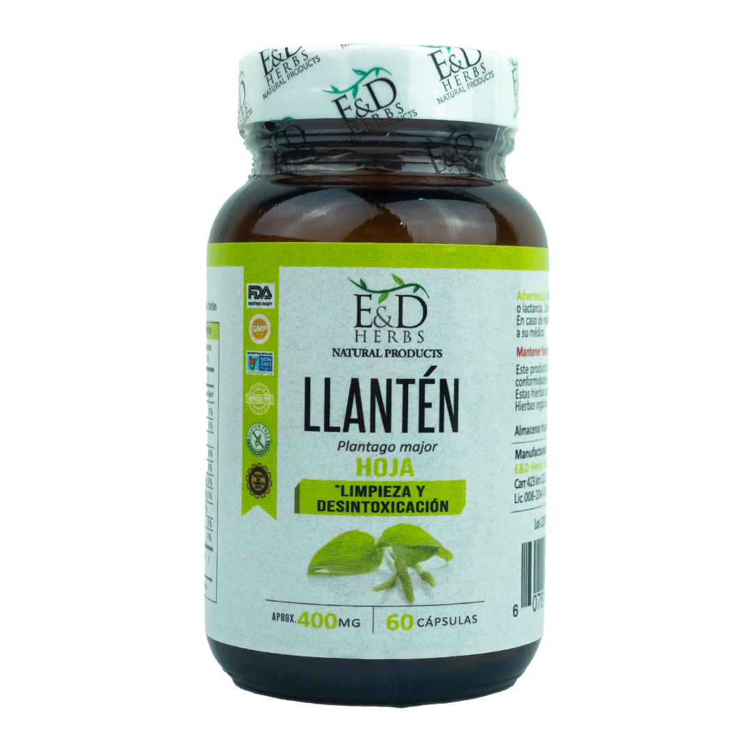 E&D Herbs - Llantén 400 mg