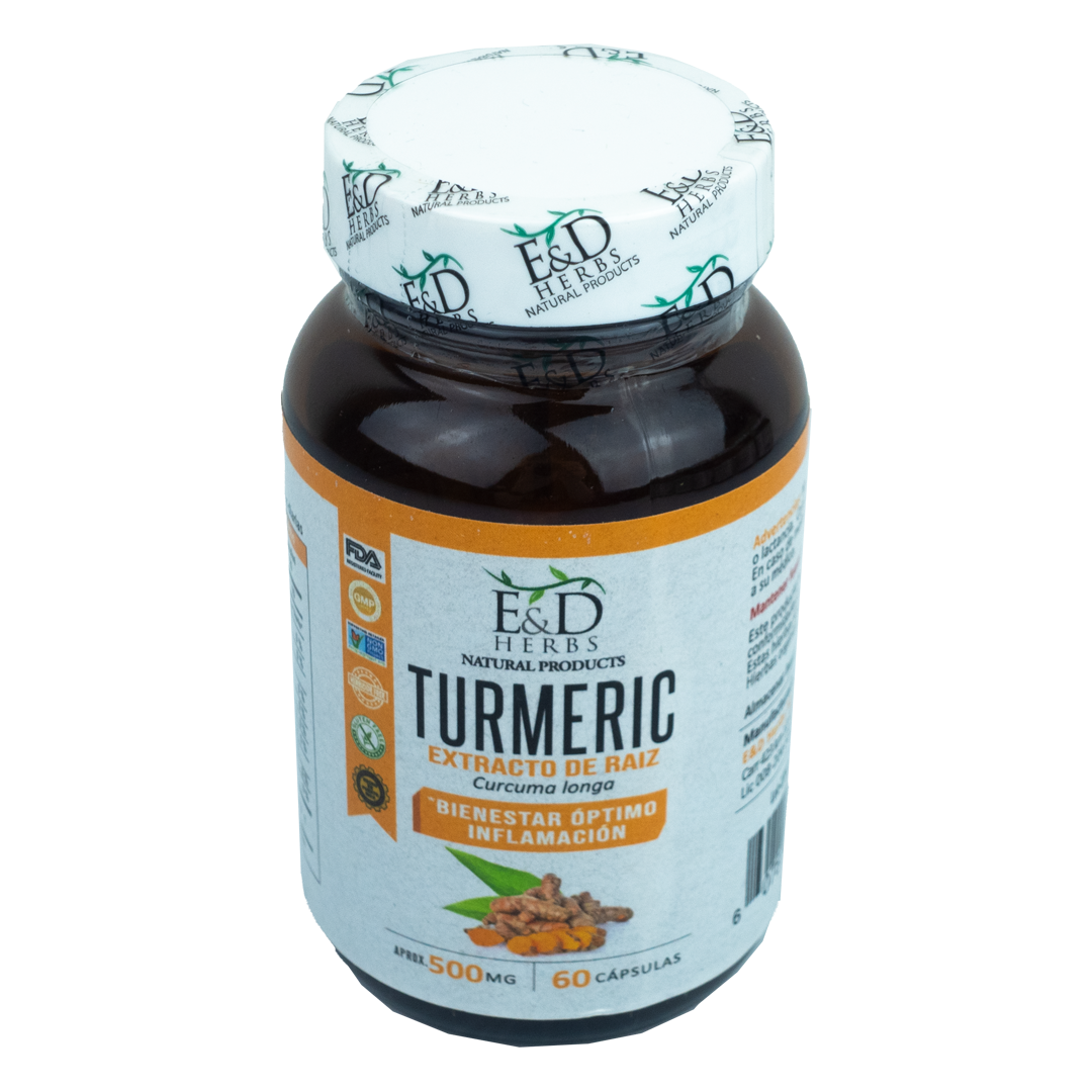 E&D Herbs - Turmeric 500 mg