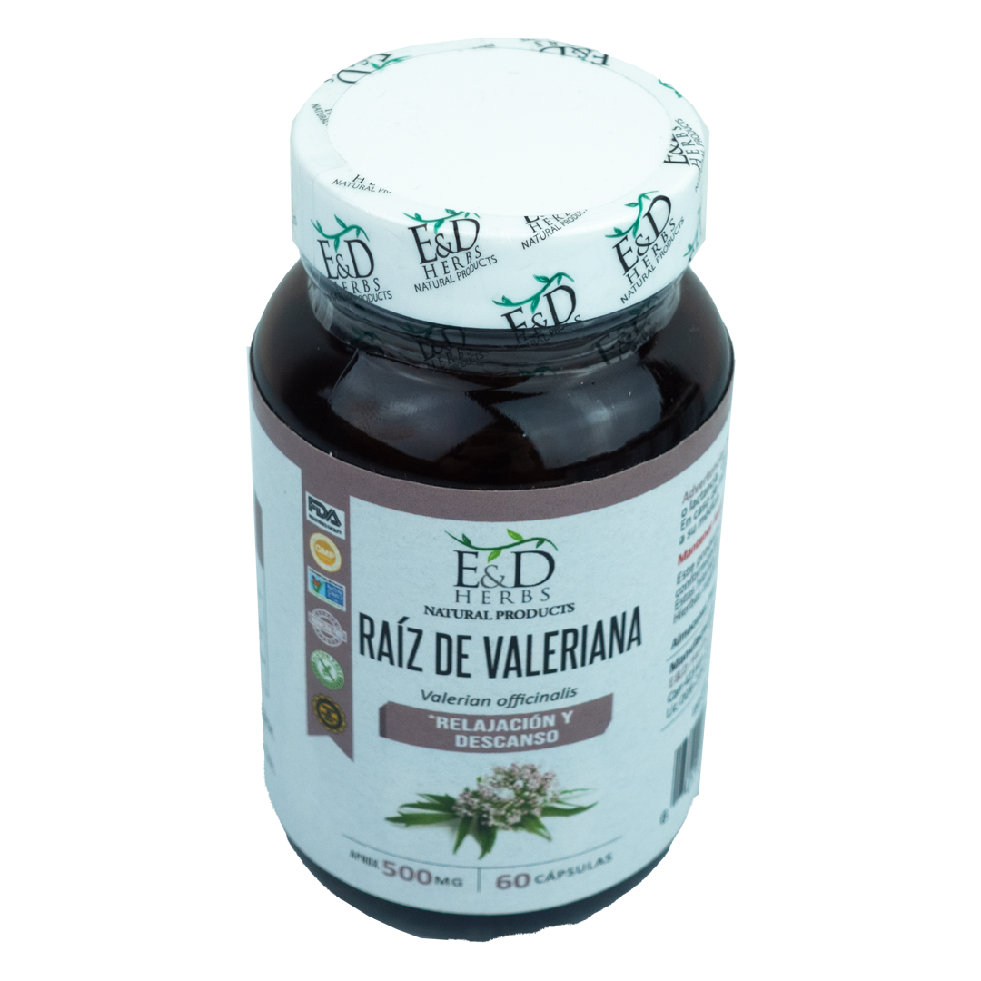E&D Herbs - Raíz de Valeriana 250 mg