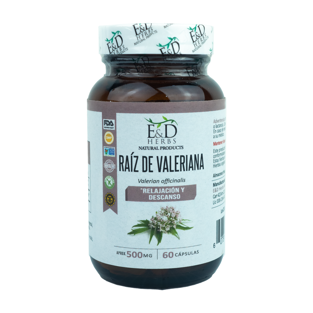 E&D Herbs - Raíz de Valeriana 250 mg