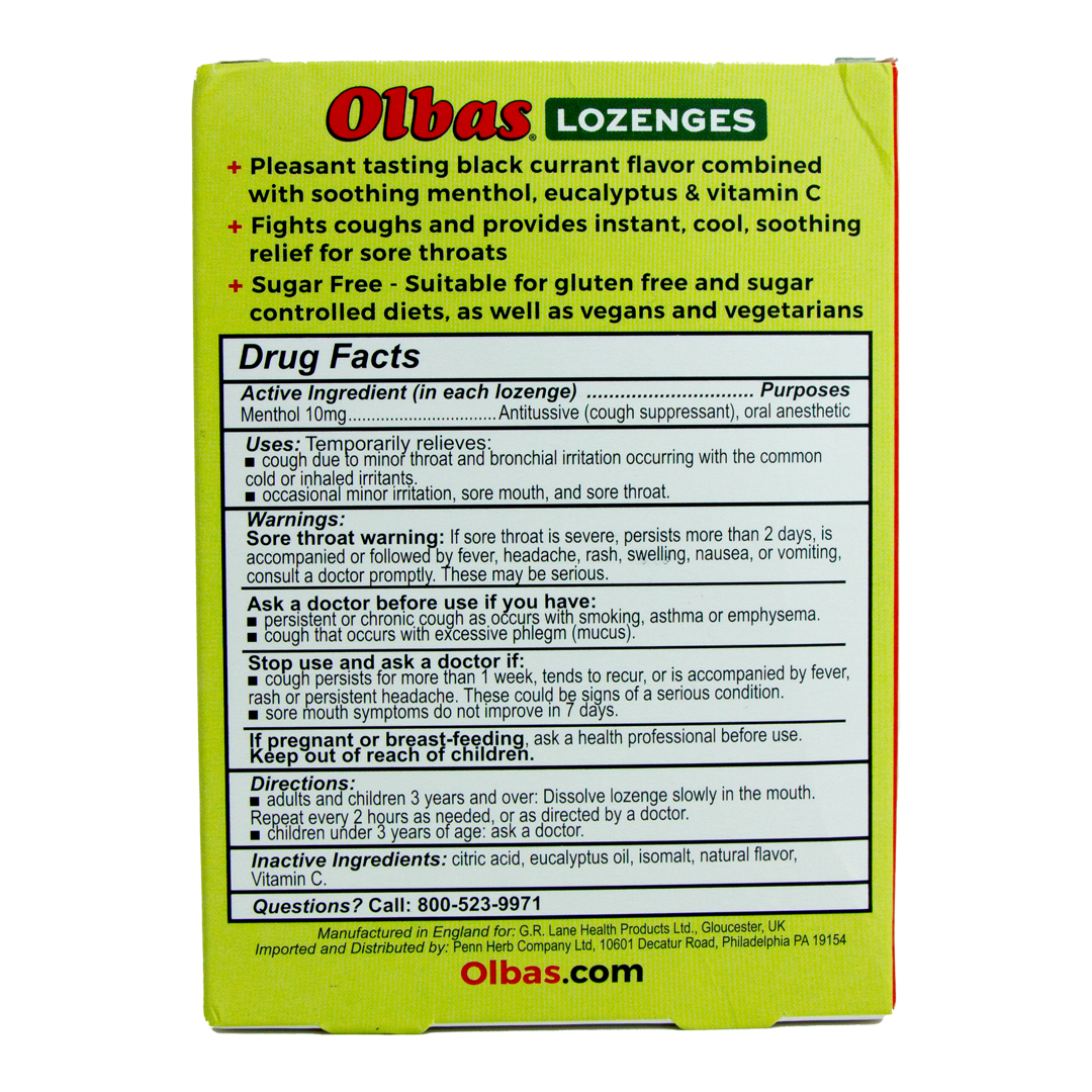 Olbas - Black Currant Lozenges