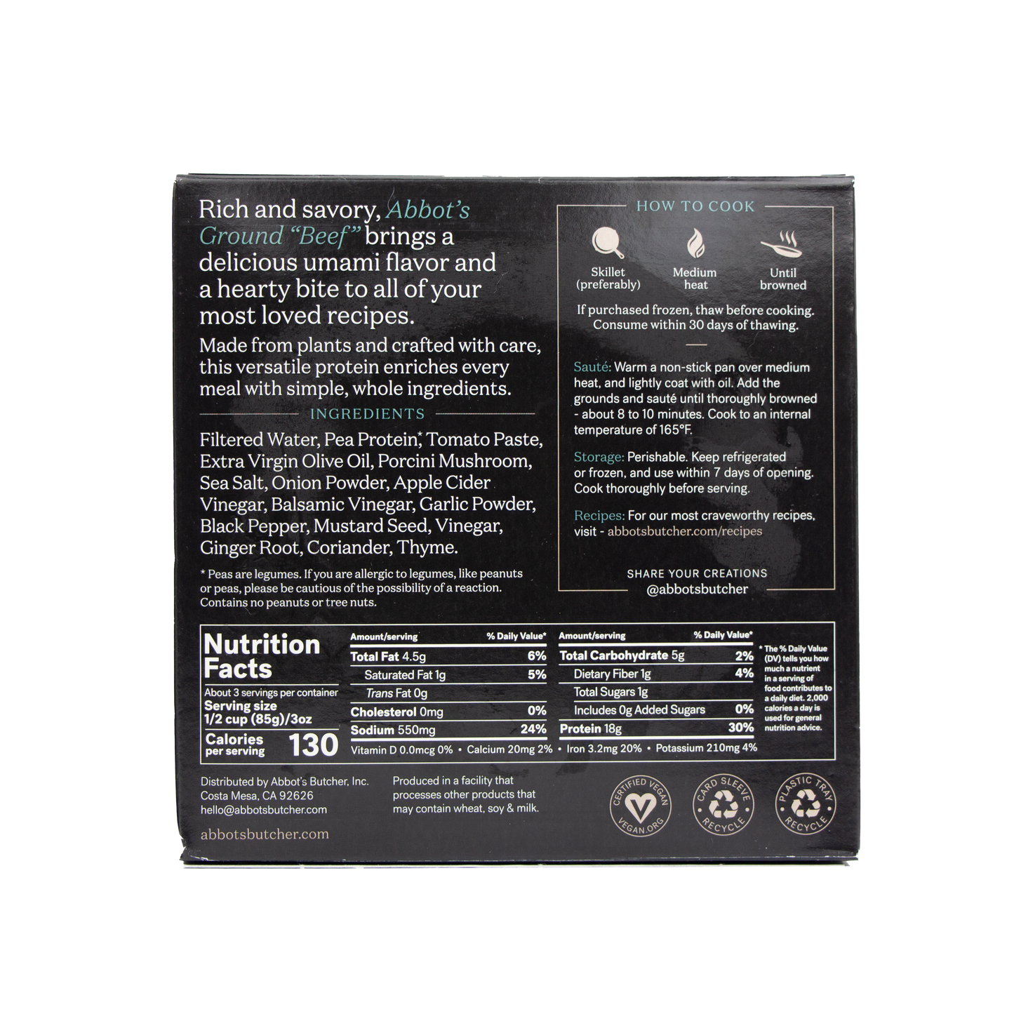 Abbot's Butcher - Ground Beef (In Store Pick-Up Only)