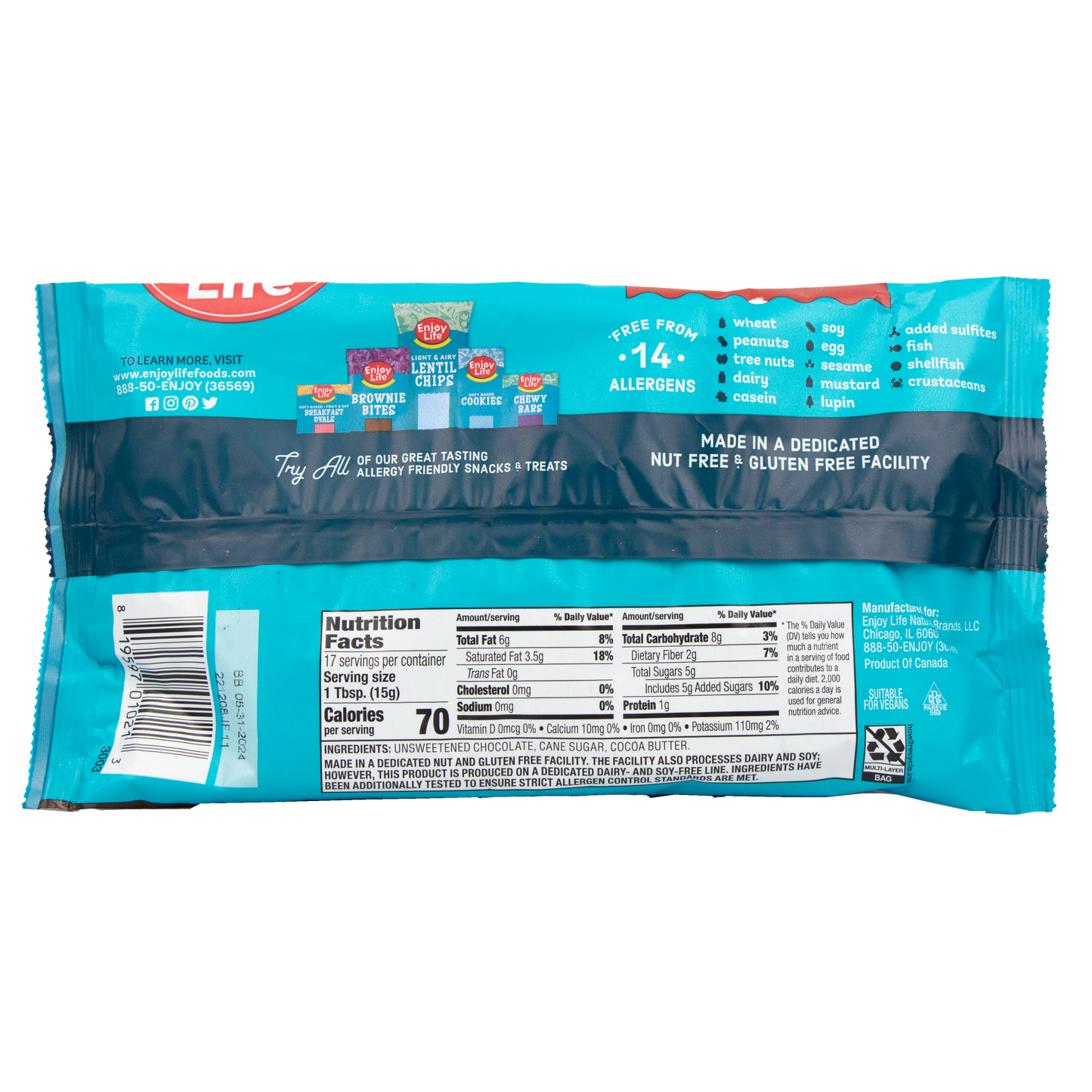 Enjoy Life - Chocolate Chips - Morsels