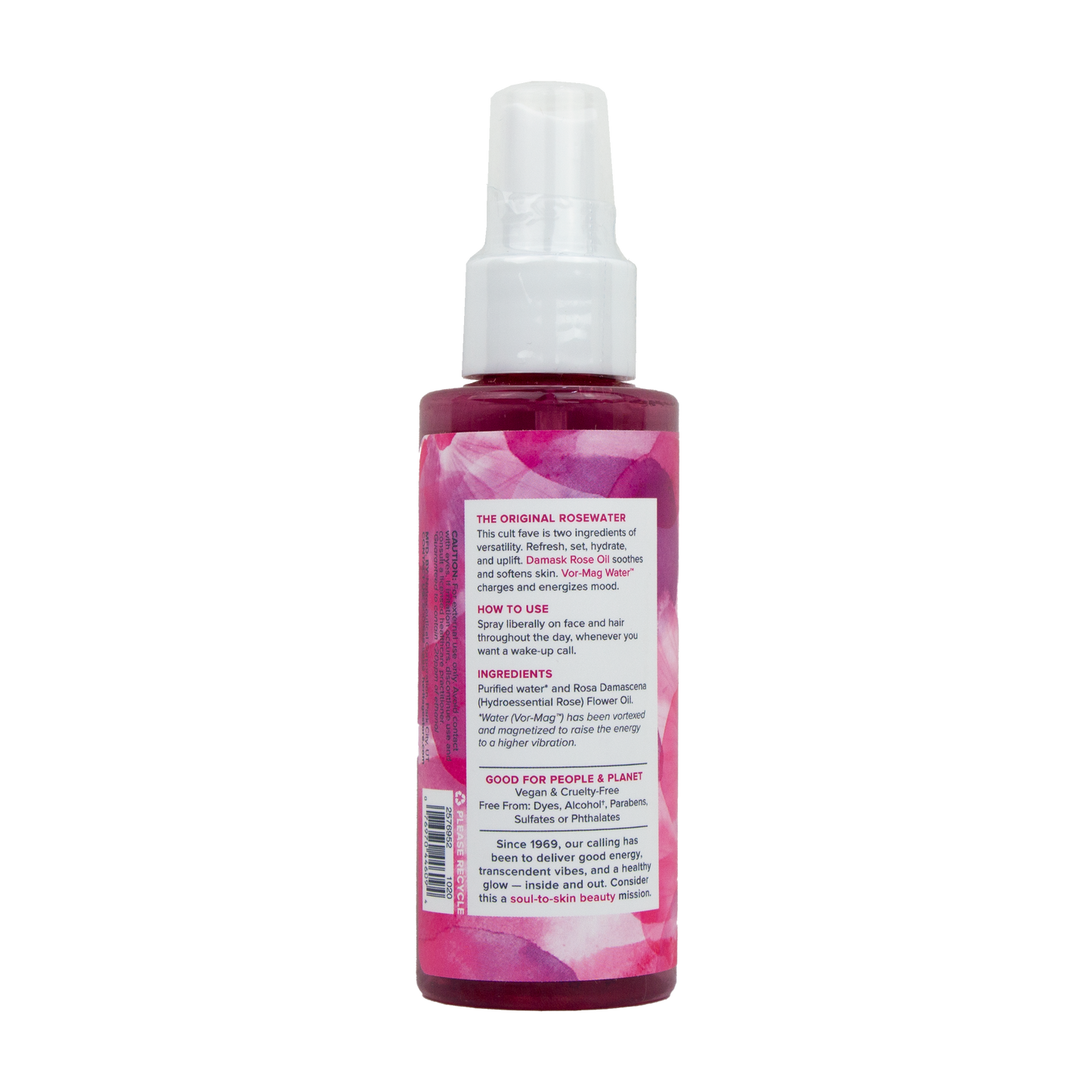Heritage Store - Rosewater with Atomizer (4 oz)
