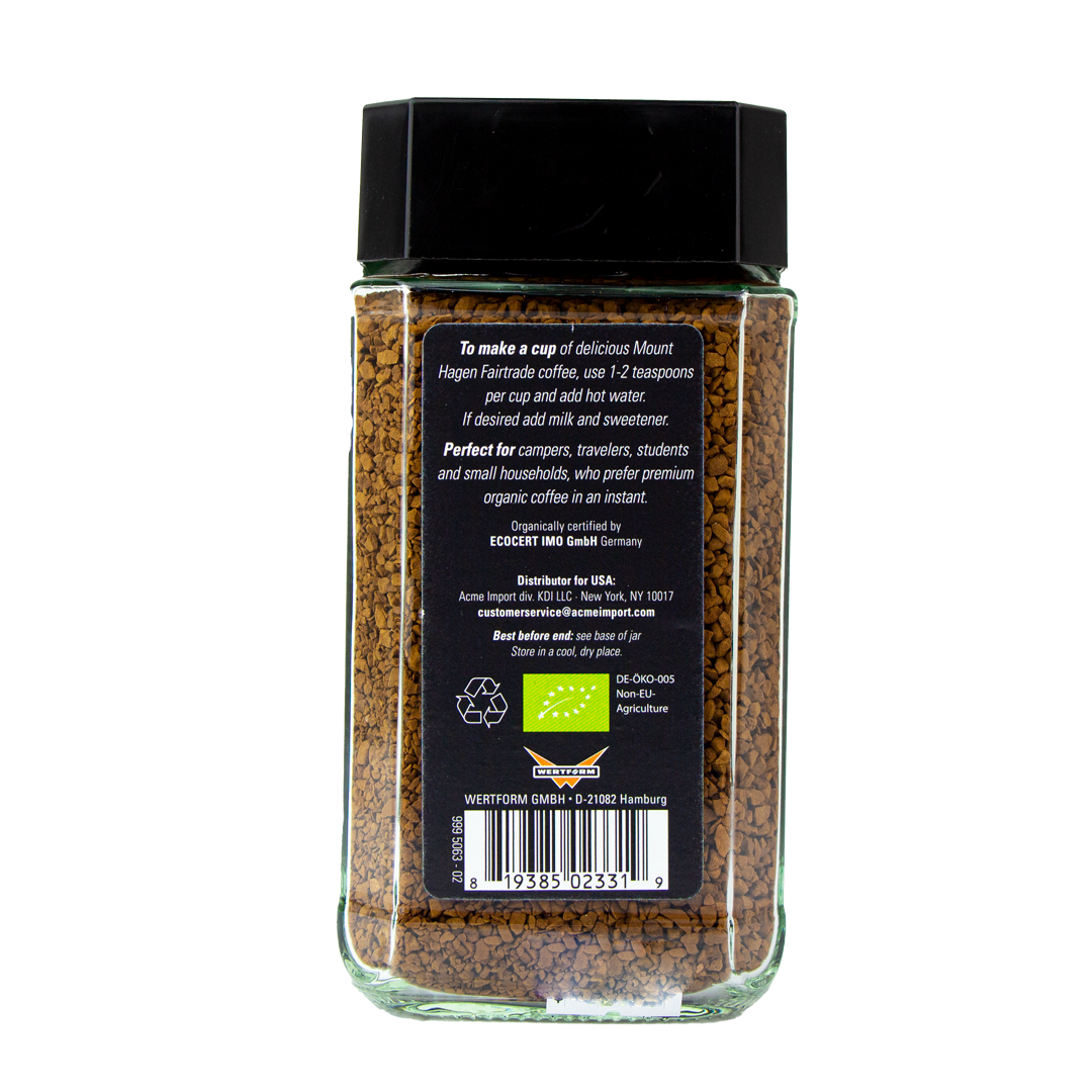 Mount Hagen - Instant Organic Trade Coffee (3.53 oz)