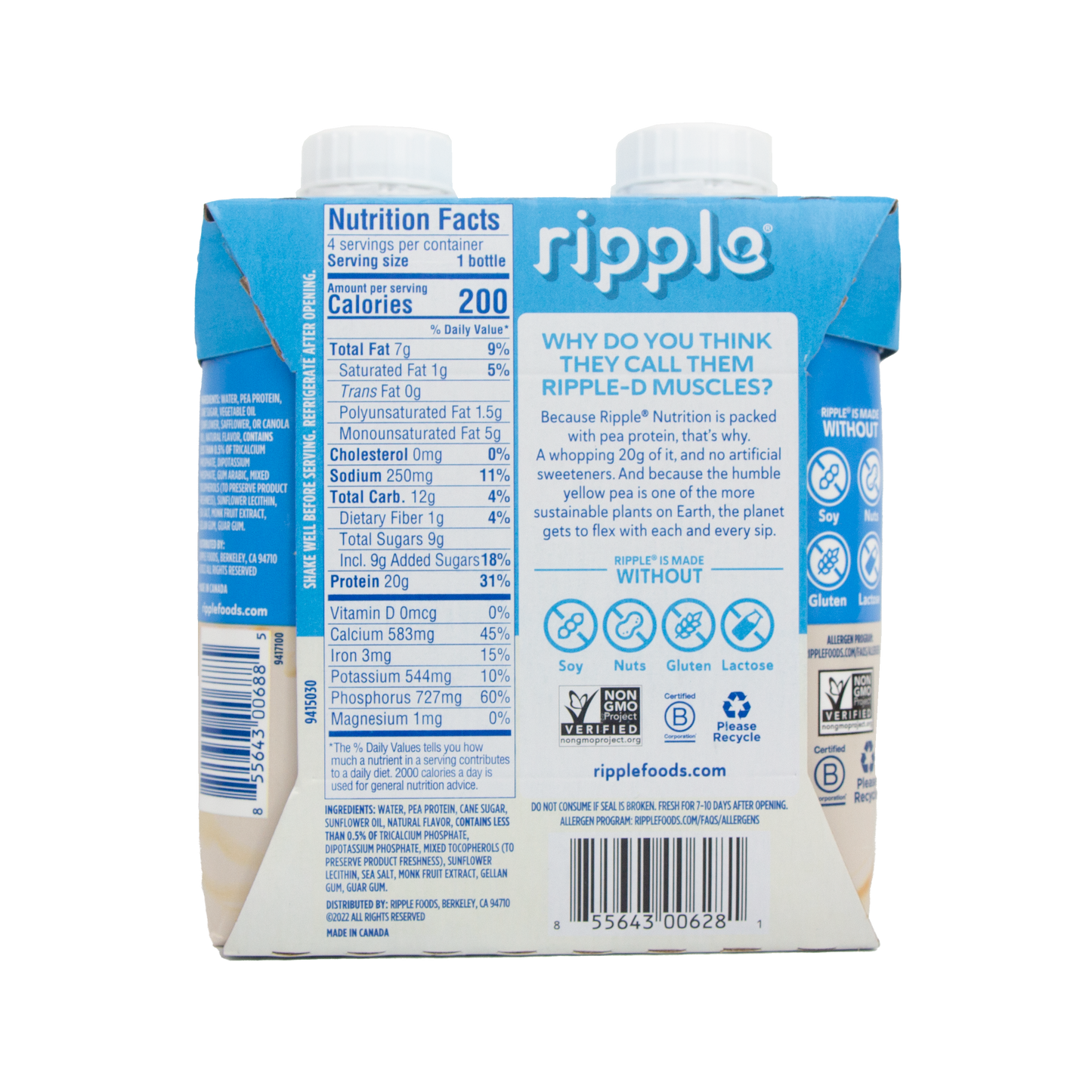 Ripple Protein Shake - Vanilla (20 grams)