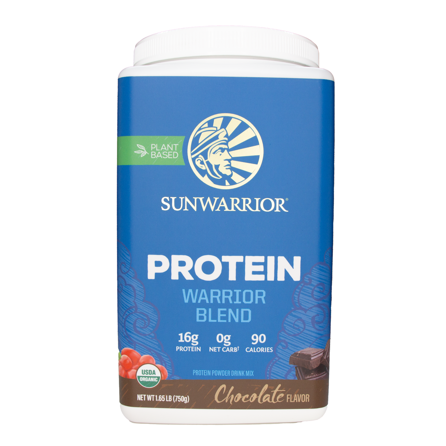 Sunwarrior Protein - Warrior Blend Chocolate (1.65 LB)