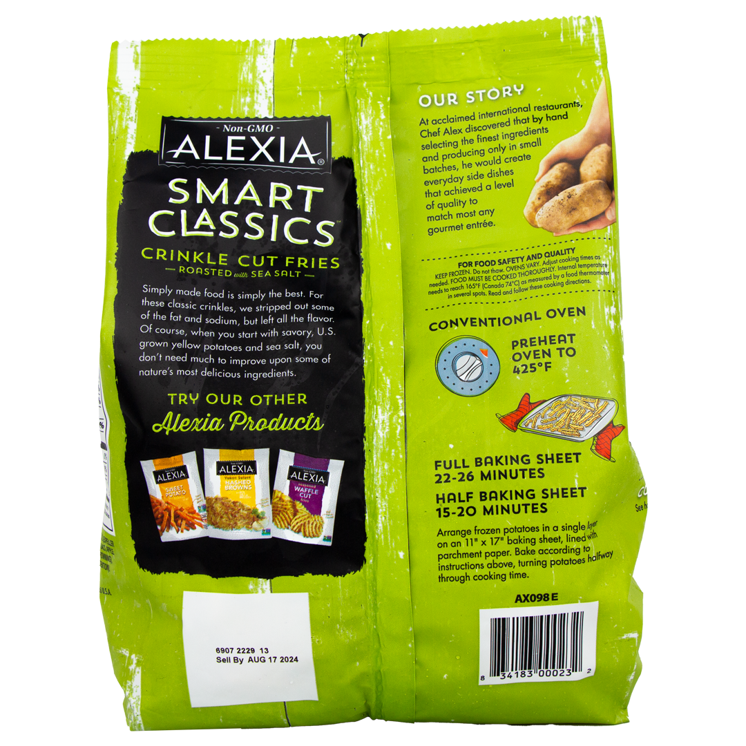 Alexia Smart Classics Crinkle Cut Fries - Sea Salt (In Store Pick-Up Only)
