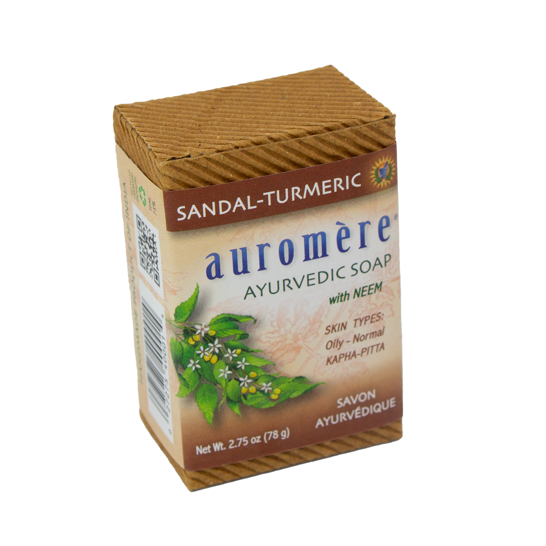 Auromere- Ayurvedic Bar Soap Sandalwood-Turmeric