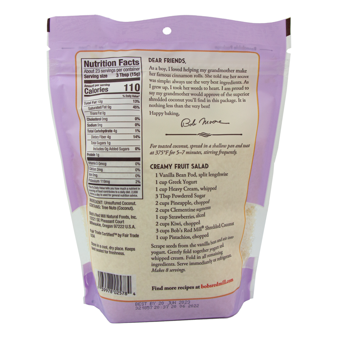 Bob's Red Mill - Unsweetened Shredded Coconut (12 oz)