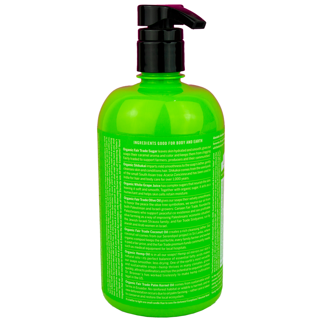 Dr. Bronner's - 4 in 1 - Lemongrass Lime Sugar Soap - (24 oz)