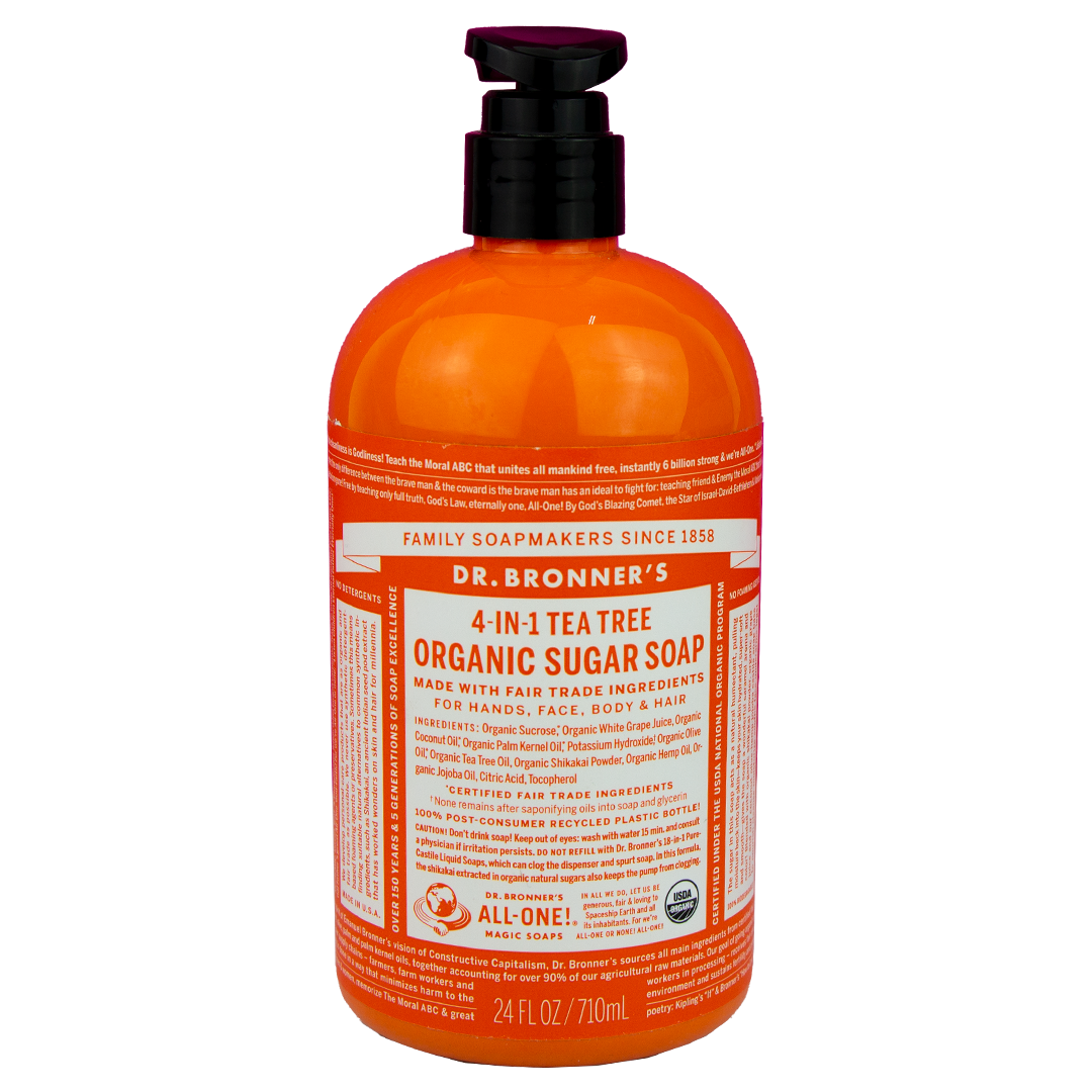 Dr. Bronner's - 4 in 1 - Tea Tree Sugar Soap - (24 oz)