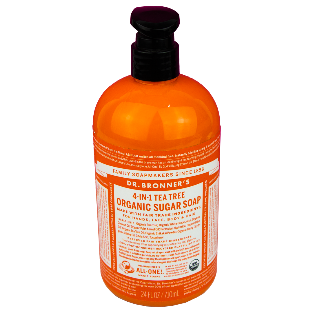 Dr. Bronner's - 4 in 1 - Tea Tree Sugar Soap - (24 oz)