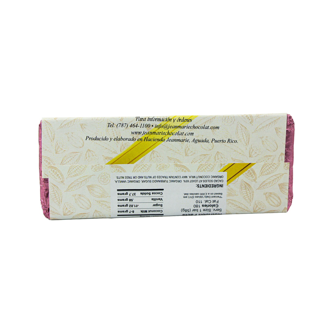 Chocolate en Barra Jeanmarie - 65% Leche de Coco