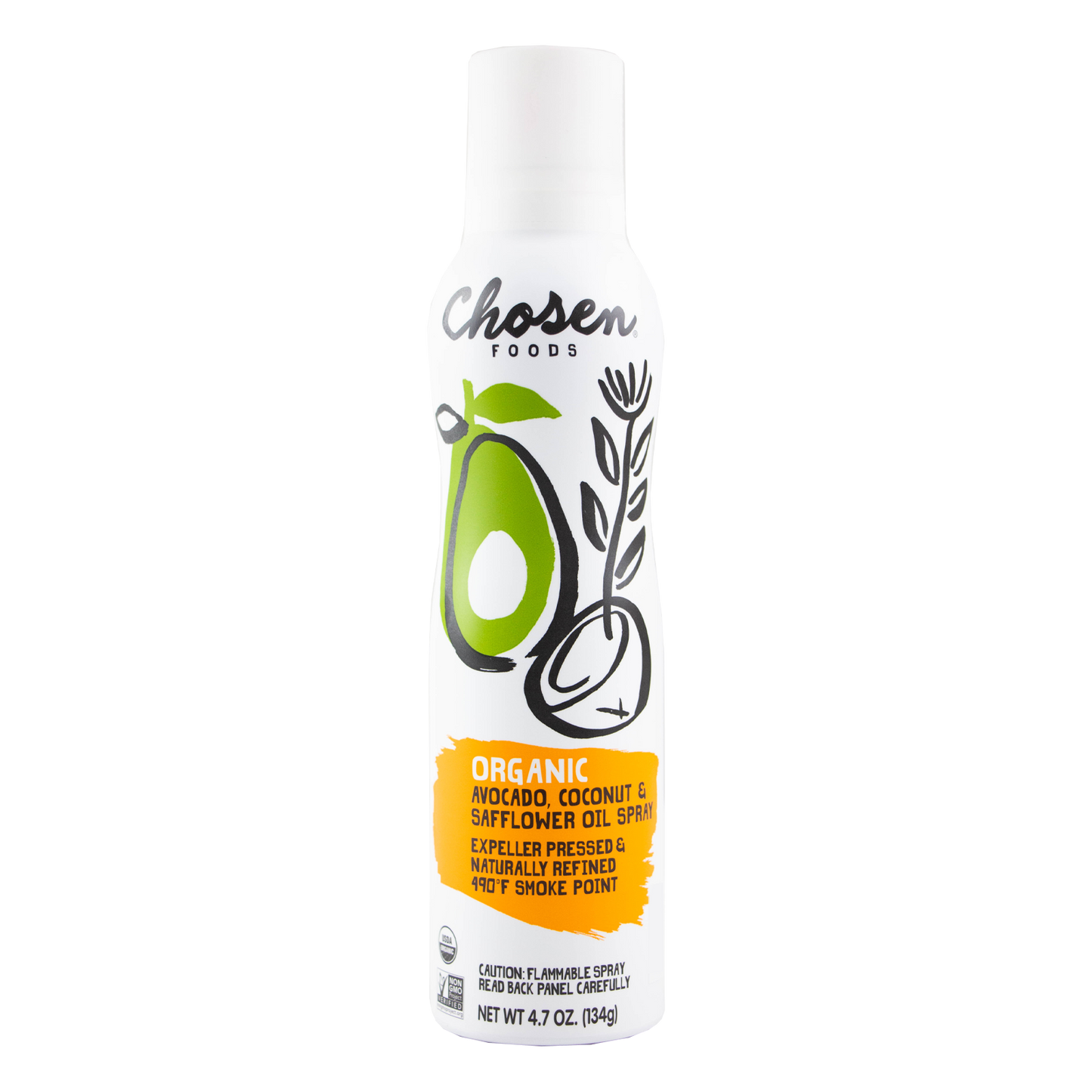 Chosen Foods - Organic Avocado, Coconut and Safflower Oil Spray