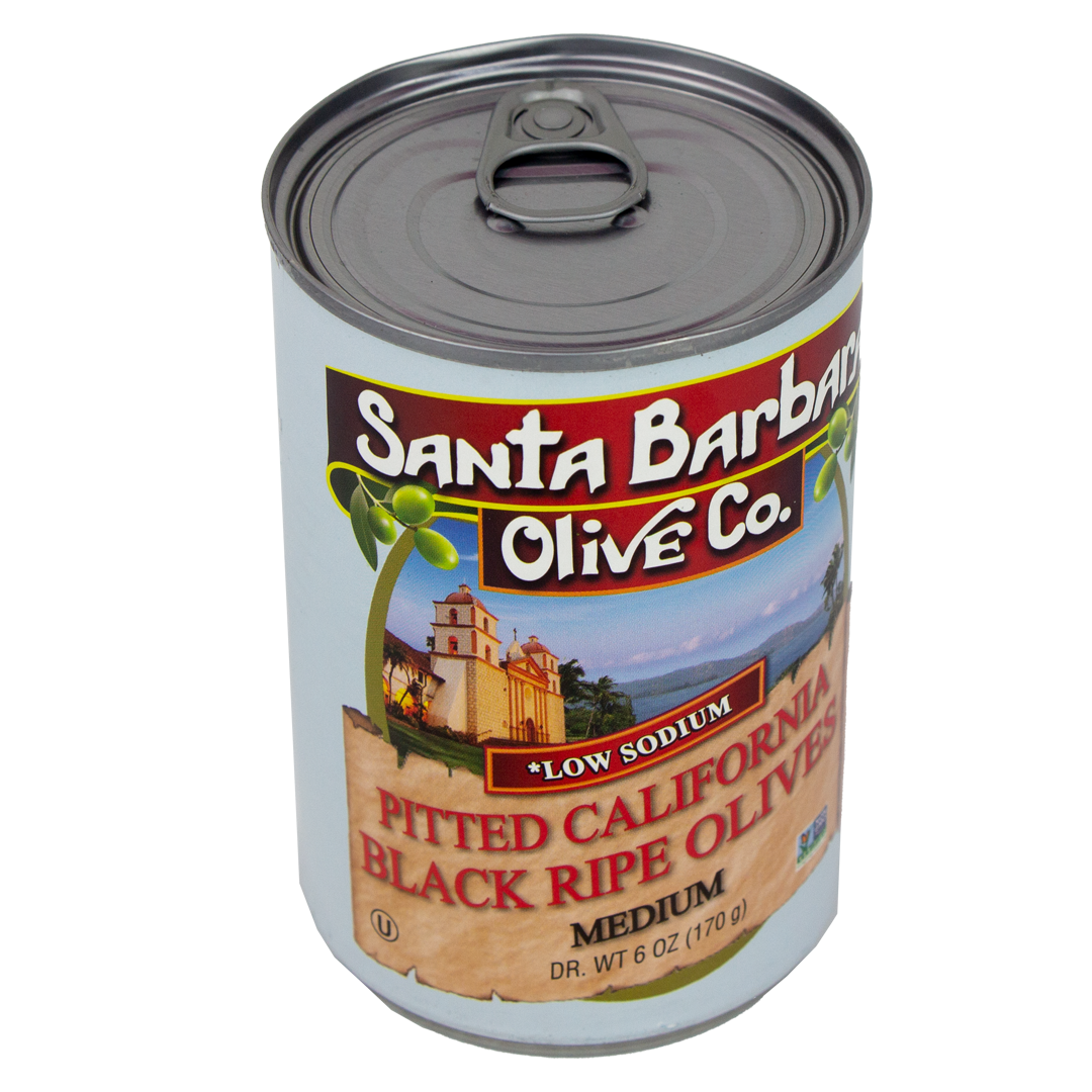 Santa Barbara Olive Co, Pitted Black California Olives
