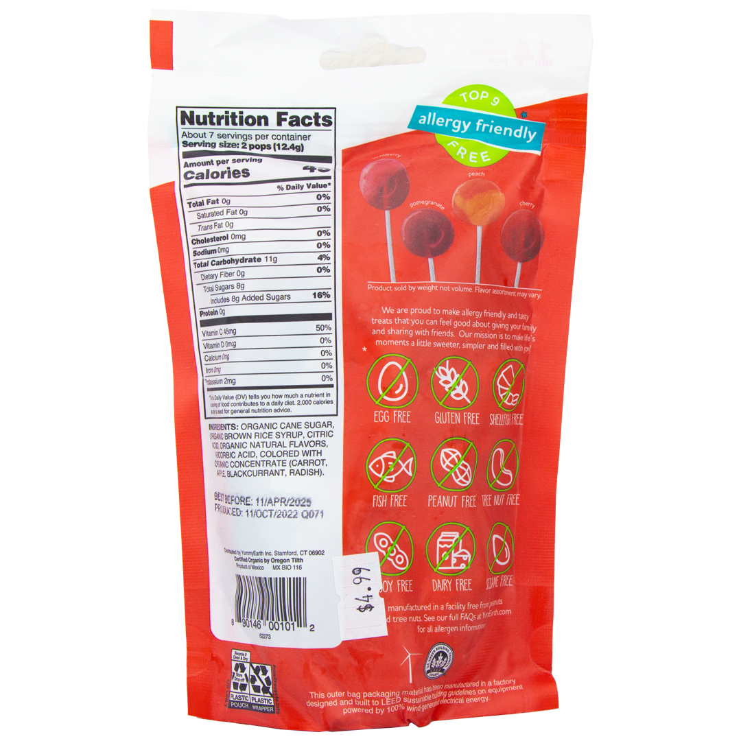 Yum Earth Organic Pops