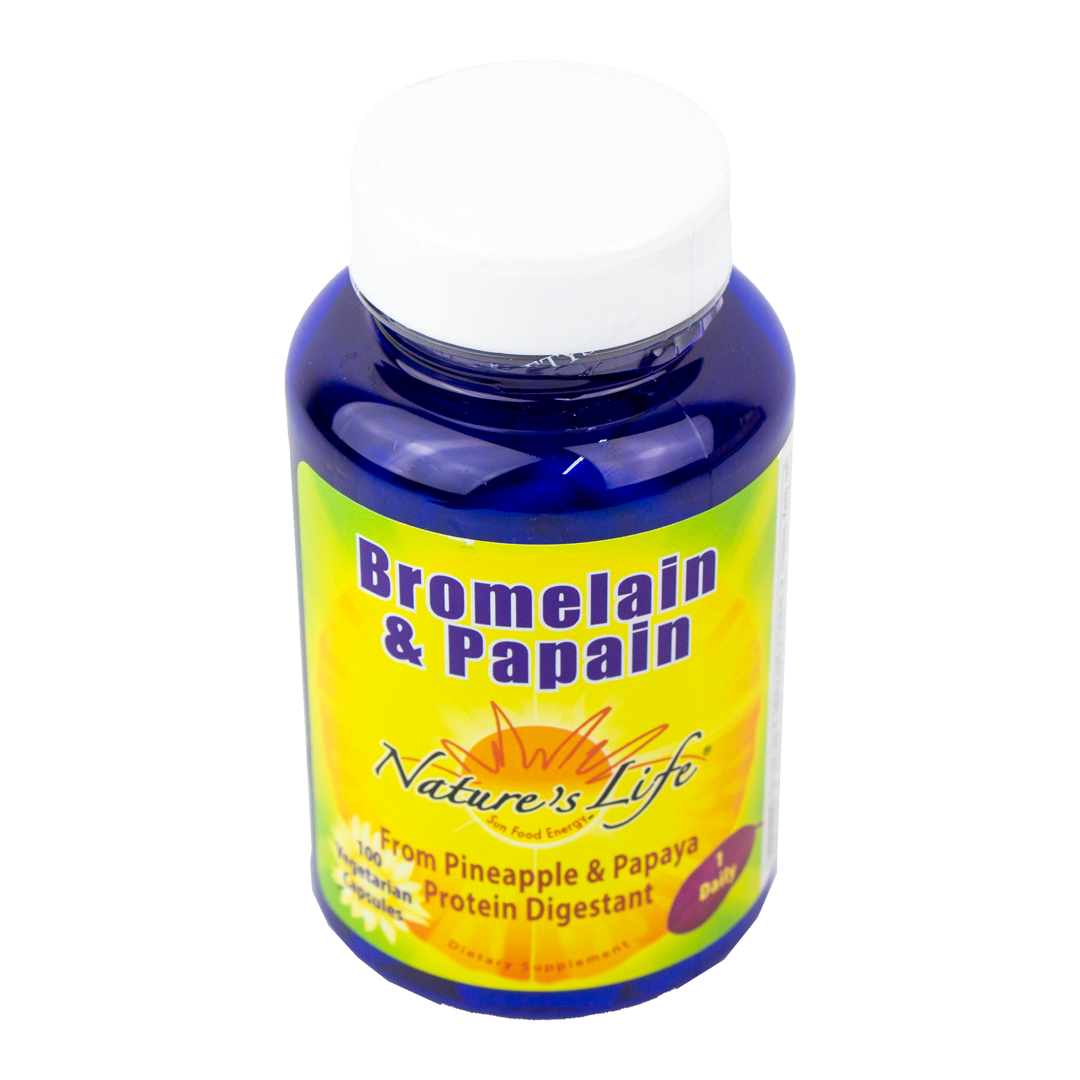 Nature's Life - Bromelain & Papain - 100 Vegetarian Capsules