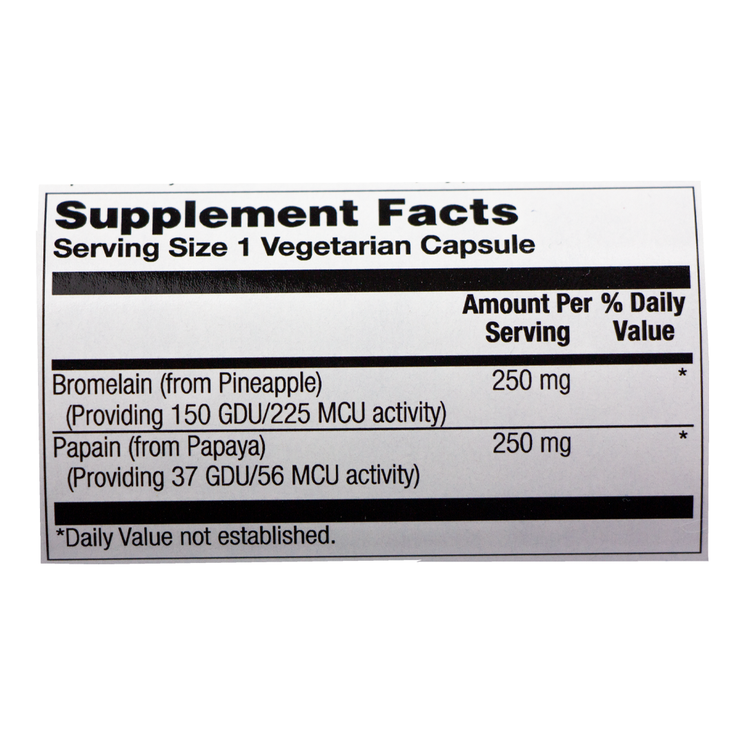 Nature's Life - Bromelain & Papain - 100 Vegetarian Capsules