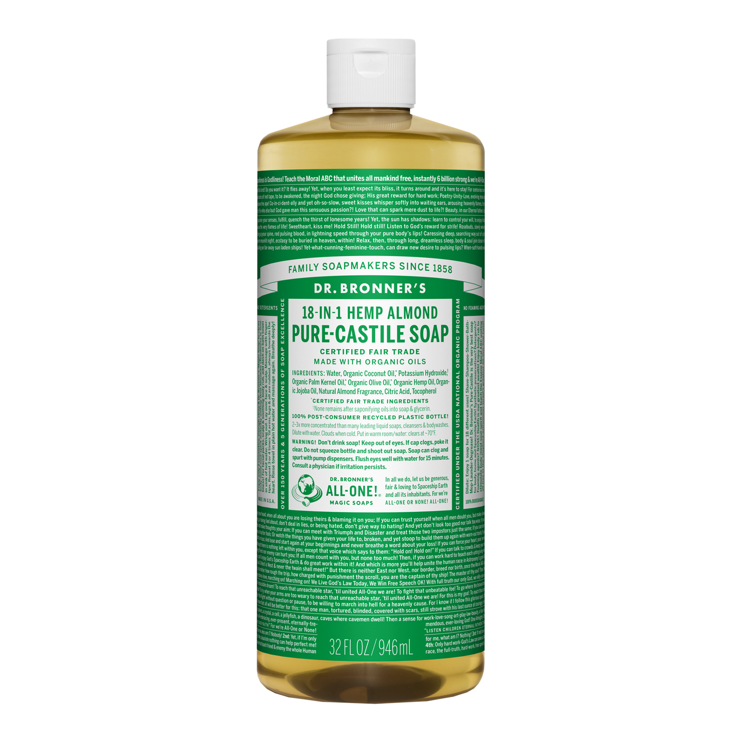 Dr. Bronner's - 18 in 1 Hemp Almond - (32 oz)
