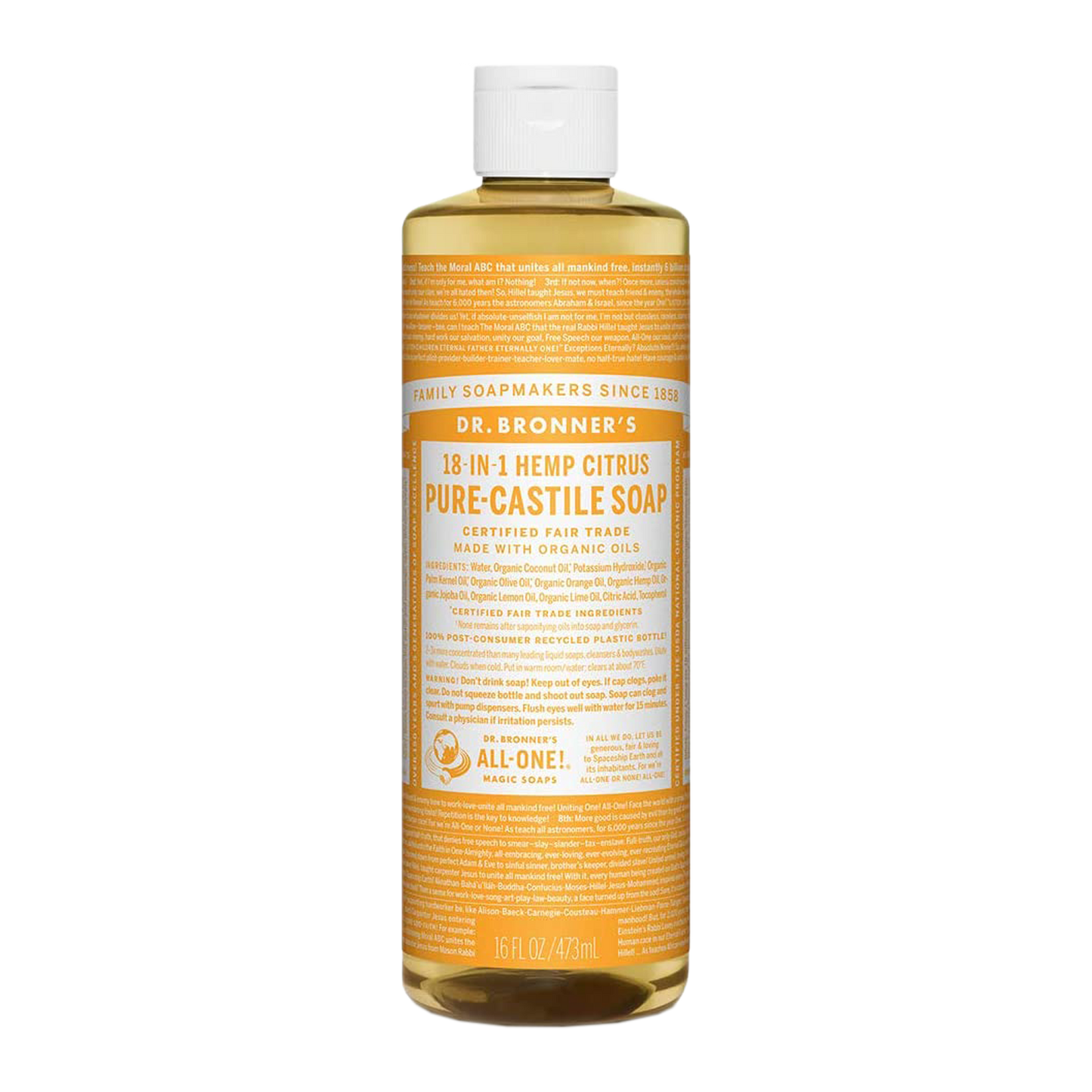 Dr. Bronner's - 18 in 1 Hemp Citrus Soap - (16 oz)