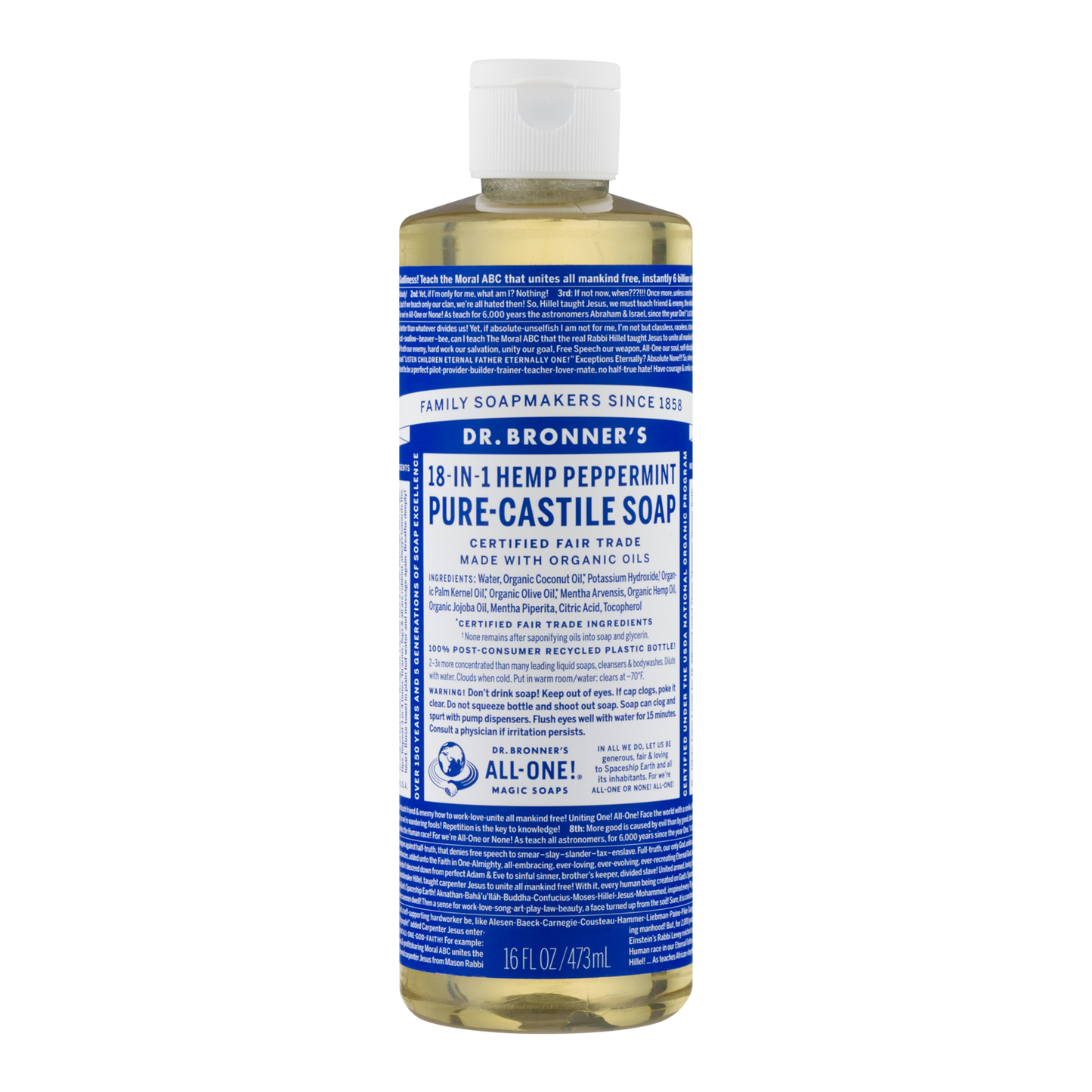 Dr. Bronner's - 18 in 1 Hemp Peppermint Soap - (16 oz)