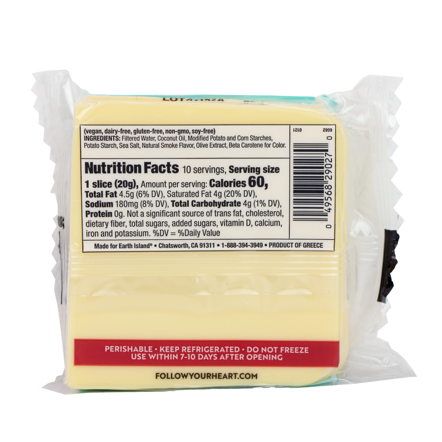 Follow Your Heart - Vegan Cheese Smoked Gouda Slices (Pick-Up Store Only)