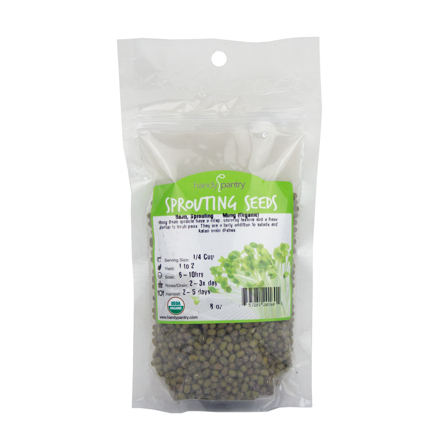 Handy Pantry - Mung Bean Sprouting Seeds (8 oz)