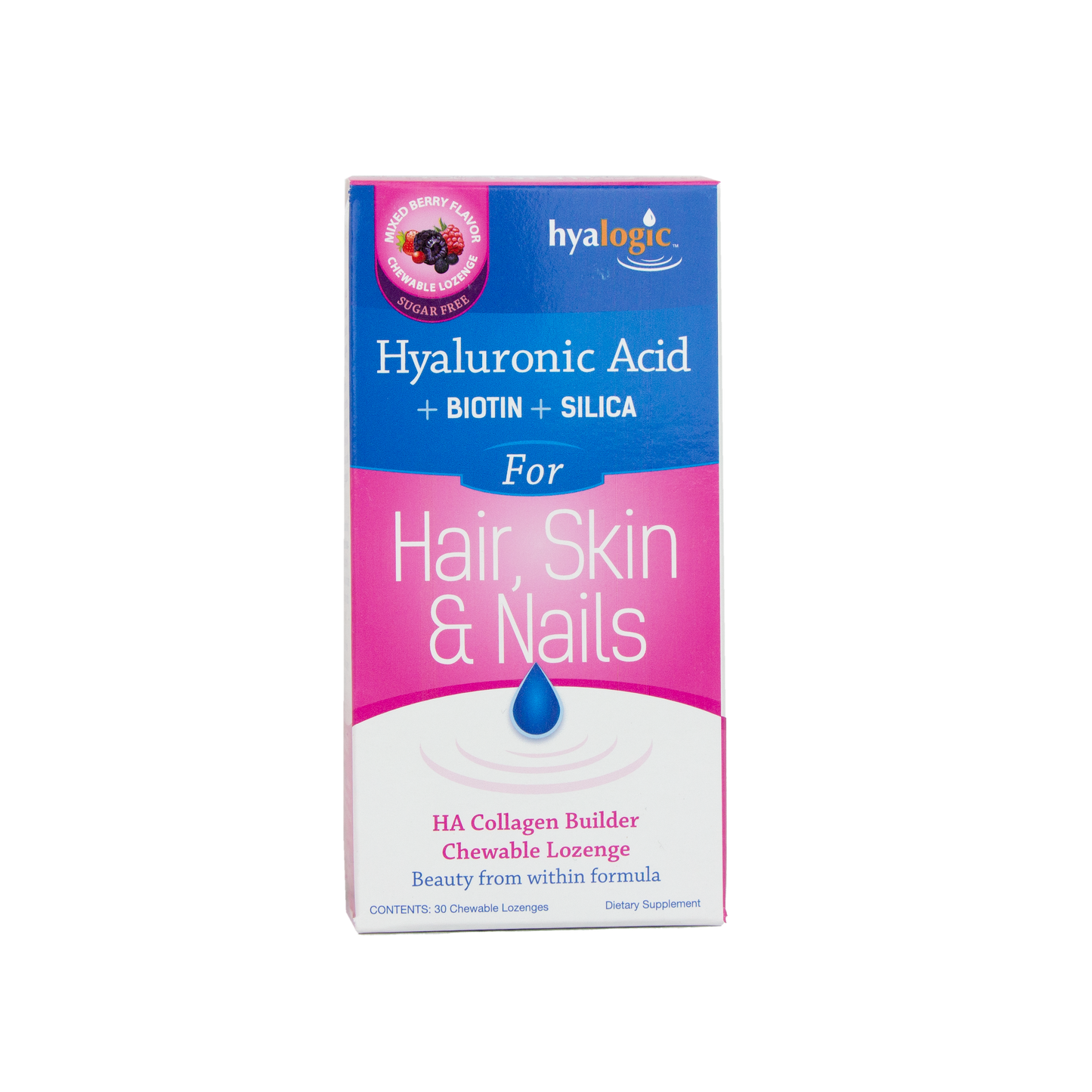 Hyalogic - Hair, Skin & Nails 30 Chewable Lozenges