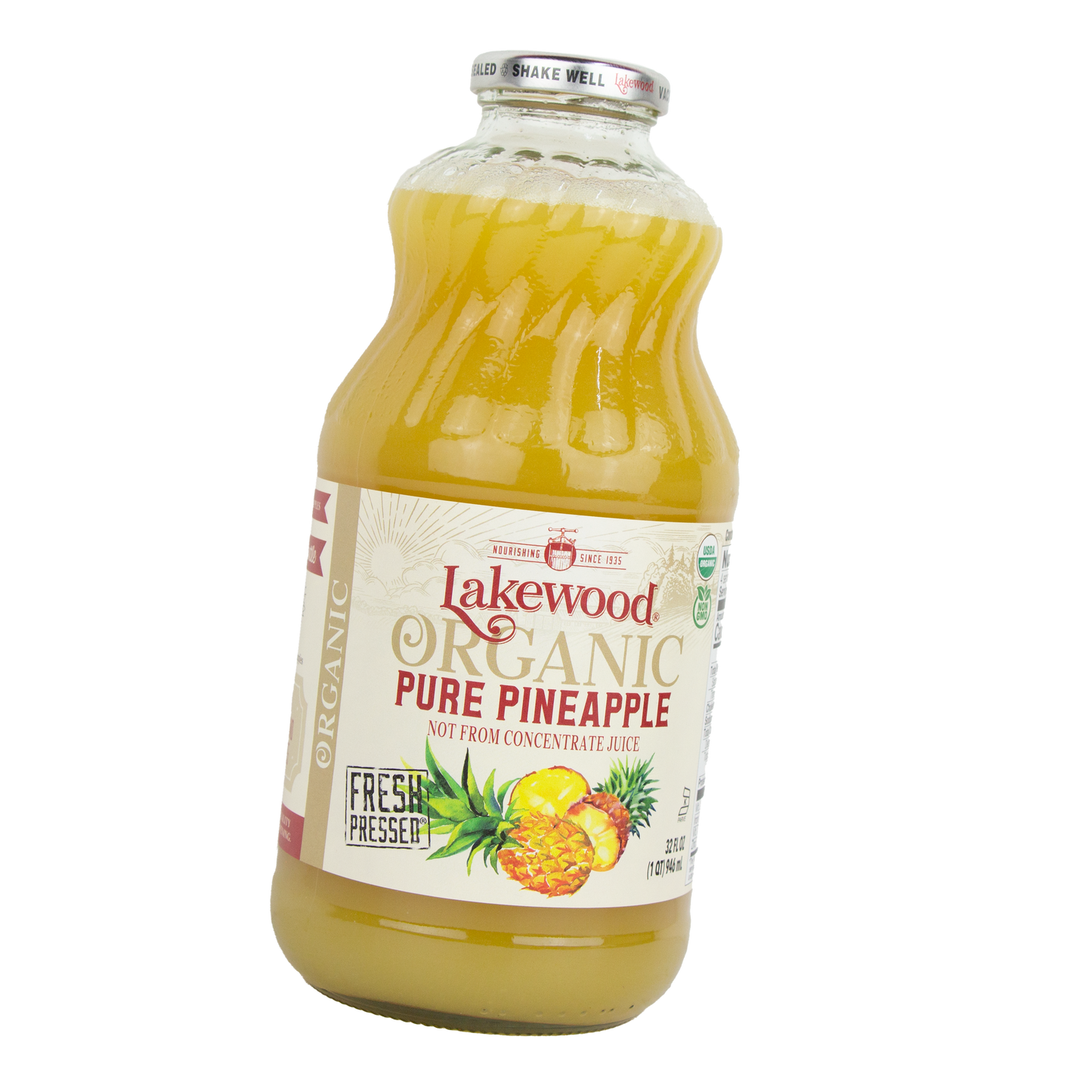 Lakewood Pure Pineapple Organic 32 oz (Store Pick-Up Only)