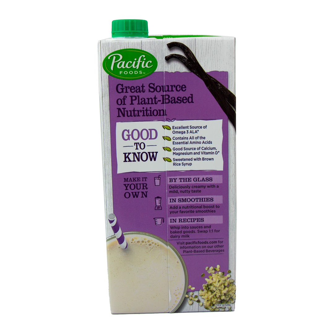 Pacific Foods - Hemp Milk - Vanilla (32 oz)