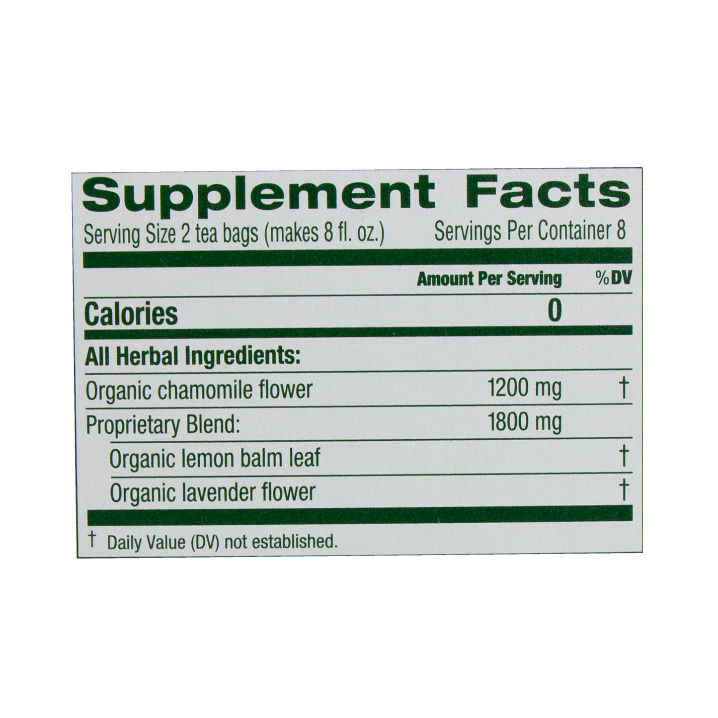 Traditional Medicinals - Organic Chamomile & Lavendar