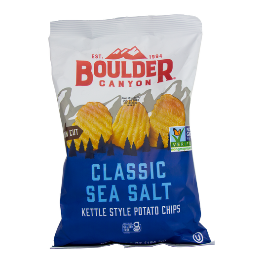 Boulder Canyon - Classic Sea Salt - Kettle Style Chips (6.5 oz)