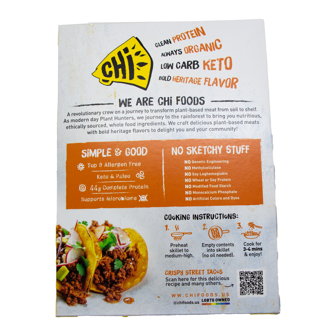 CHi - Organic Plant Based Pork Chi-Rizo (In Store Pick-up Only)
