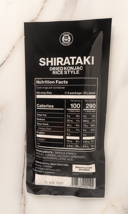 Dried Shirataki "Rice Style"