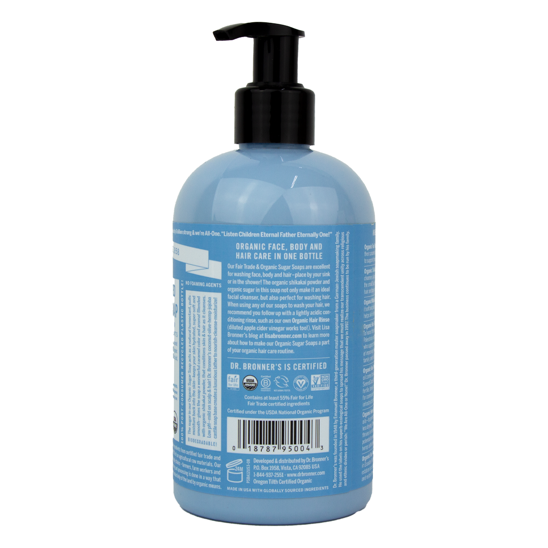 Dr. Bronner's - 4 in 1 - Baby Unscented Sugar Soap - (12 oz)