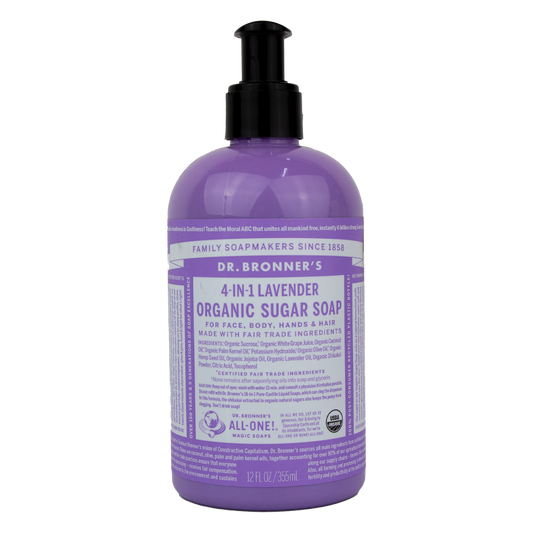 Dr. Bronner's - 4 in 1 - Lavender Sugar Soap - (12 oz)