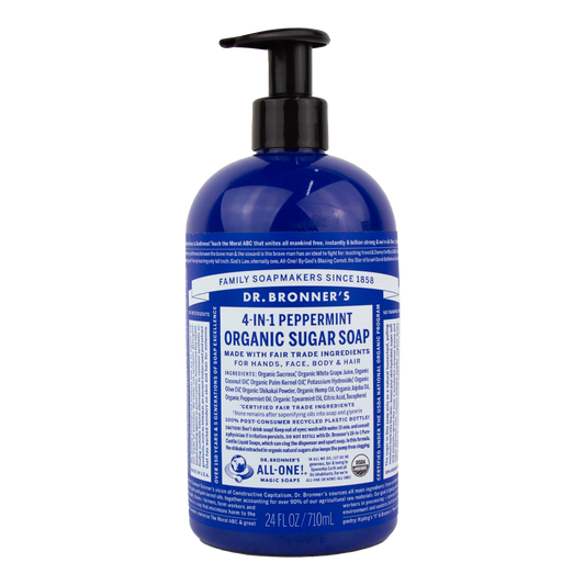 Dr. Bronner's - 4 in 1 - Peppermint Sugar Soap - (24 oz)