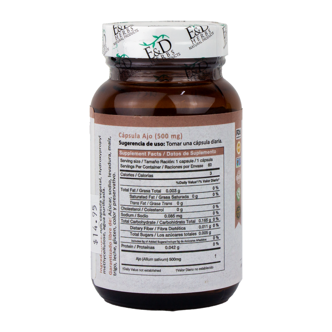 E&D Herbs - Ajo 500 mg