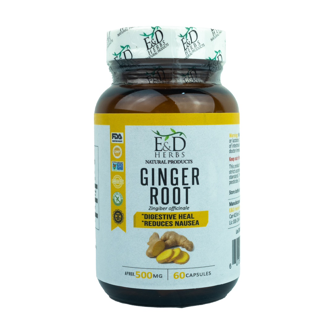 E&D Herbs - Ginger Root Capsulas