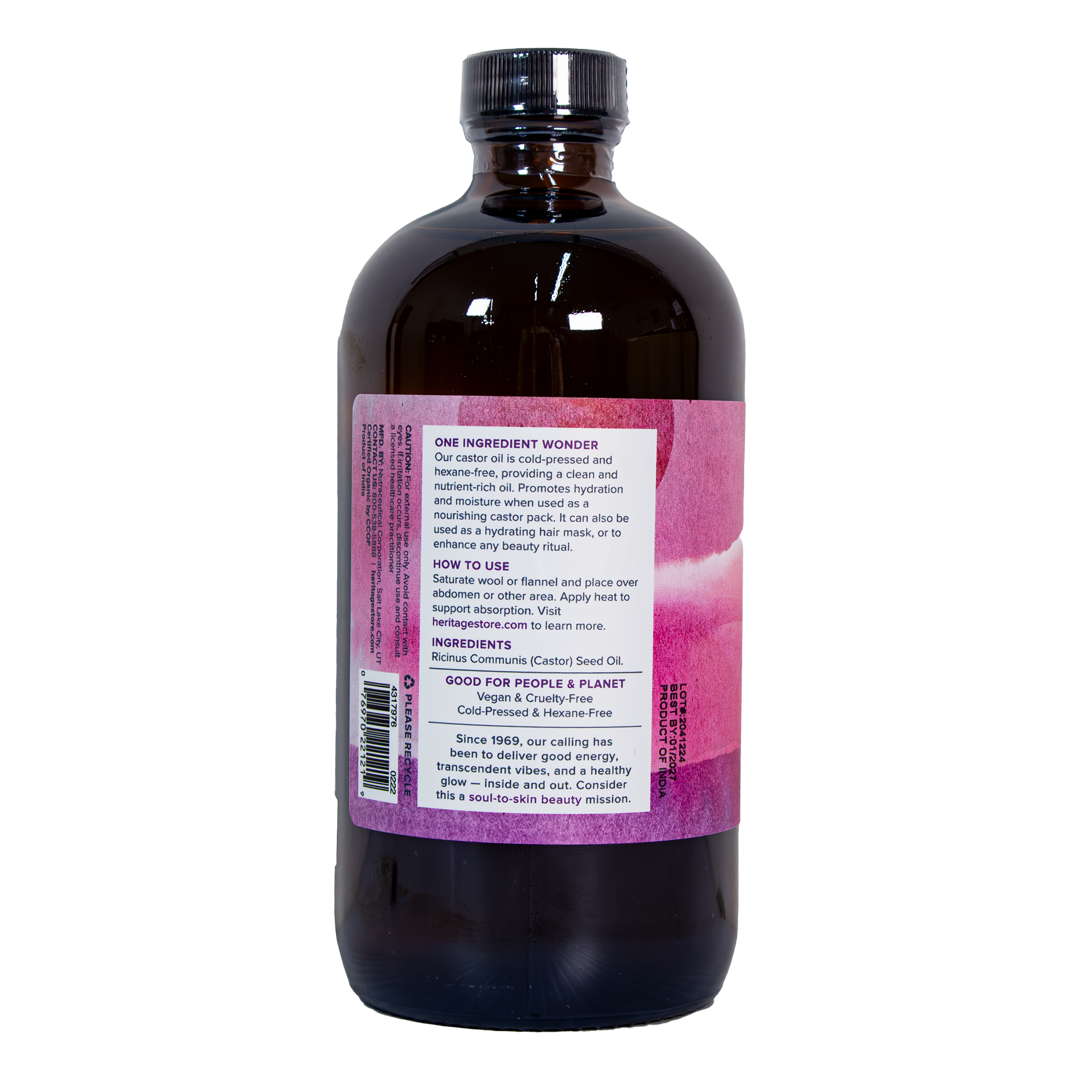 Heritage Store - Organic Castor Oil - 16 oz