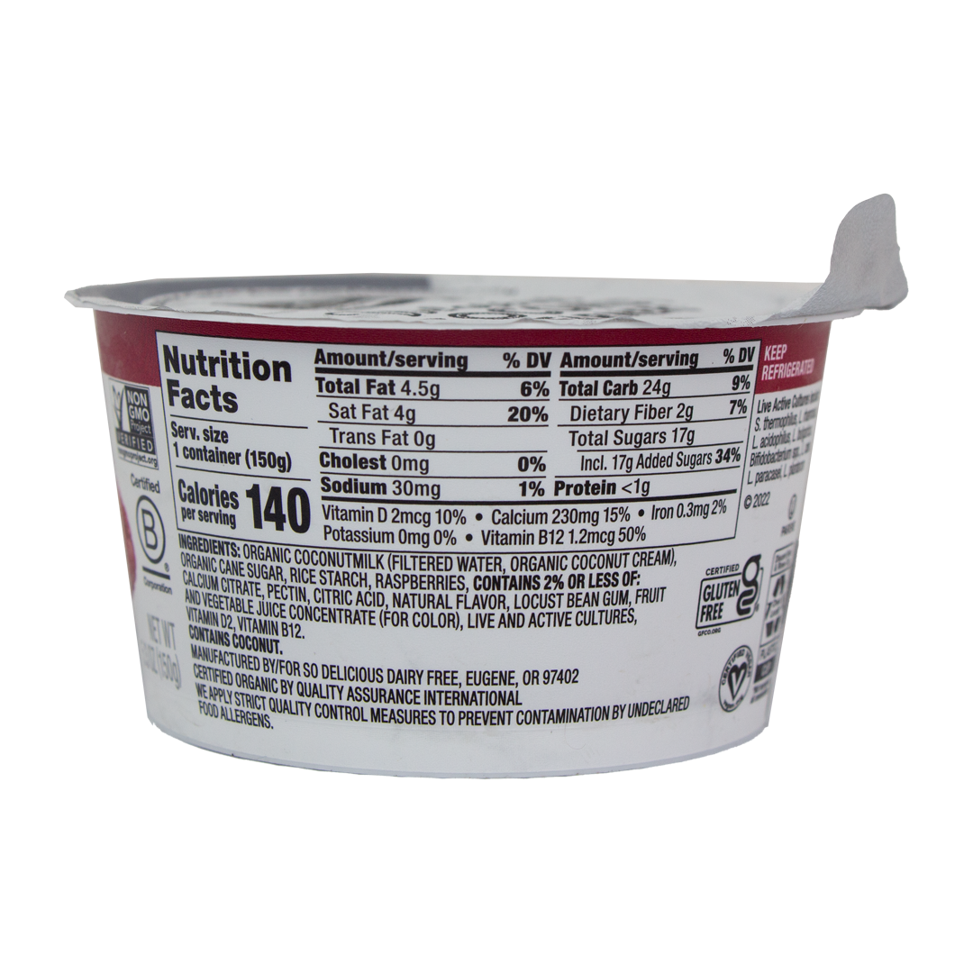 So Delicious - Raspberry Coconut Milk Yogurt (In Store Pickup Only)