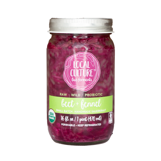 Local Cultura Ferments - Sauerkraut Beet & Fennel (Store Pick-Up Only)