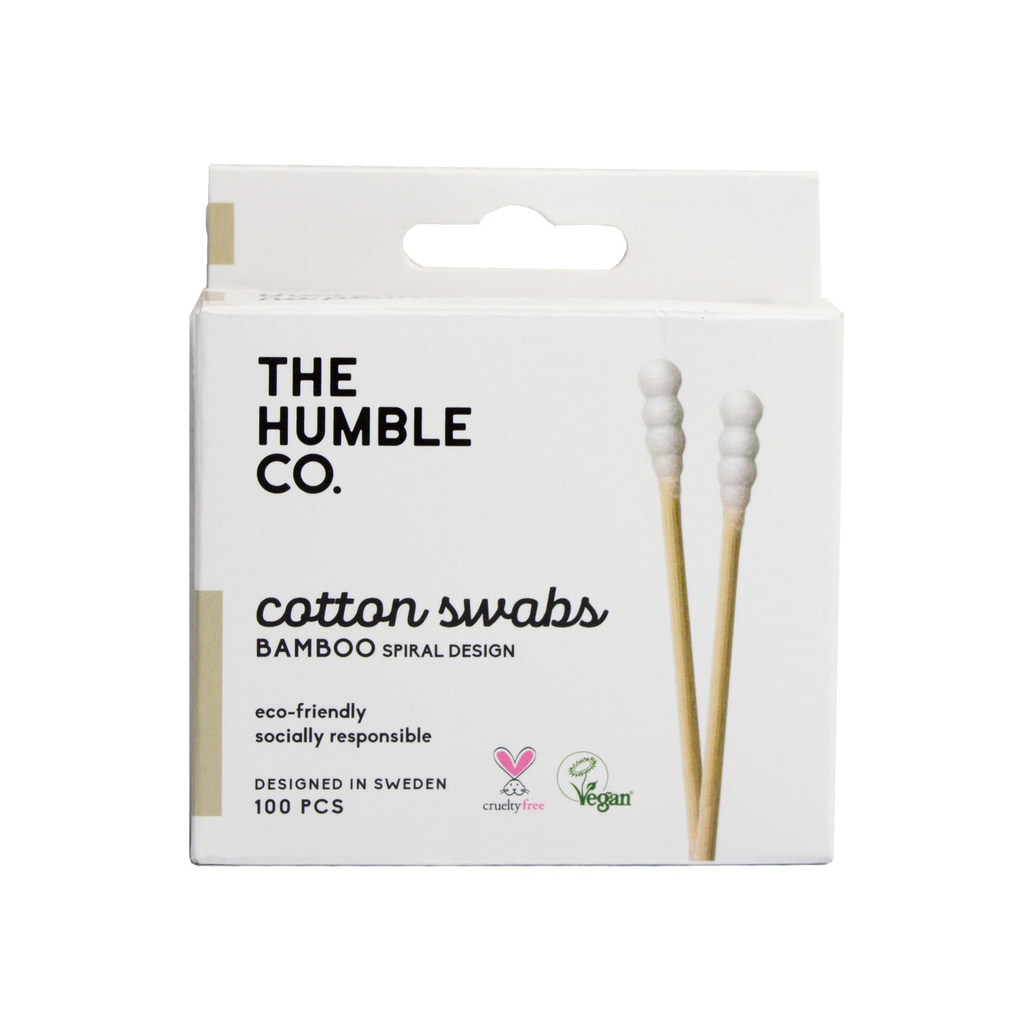 The Humble Co. - Cotton Swabs Bamboo Spiral Design