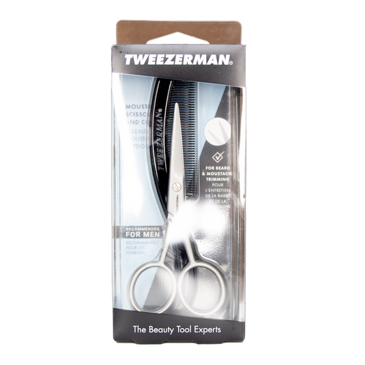 Tweezerman - Moustache Scissors and Comb Model